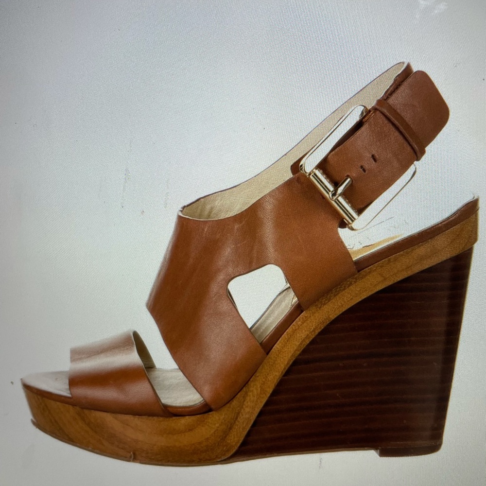 Michael Kors Leather Slingback Sandals